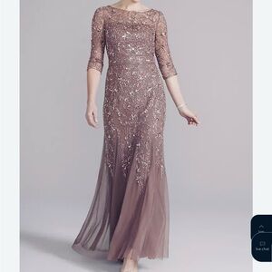 Oleg Cassini For David’s Bridal  Rose Gold Gown